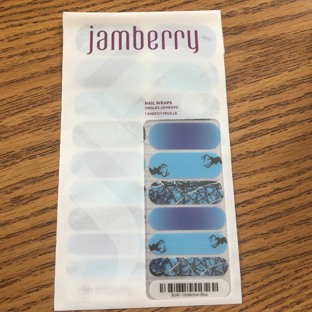 Jamberry Undertow Blue nail wraps
