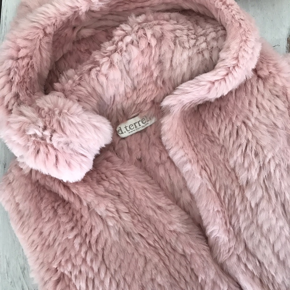 Rabbit Fur Hooded Vest
