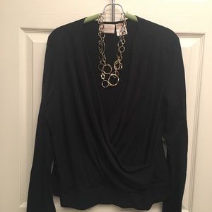 Black large blouse, Worthington Stretch