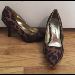 Rampage Cheetah print heels