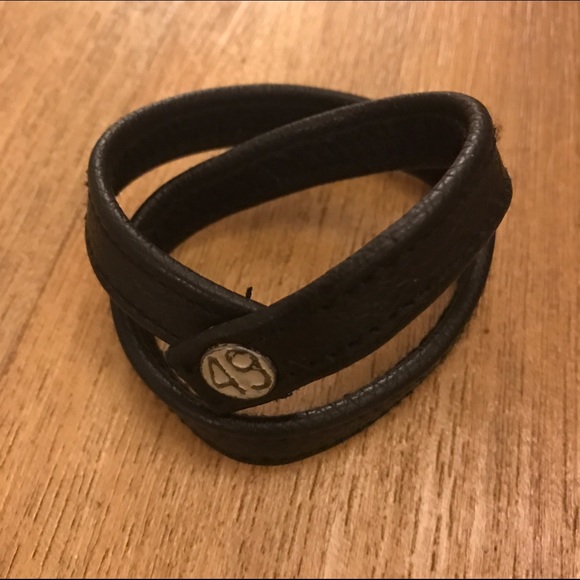 AG Adriano Goldschmied Jewelry - Leather Wrap Bracelet
