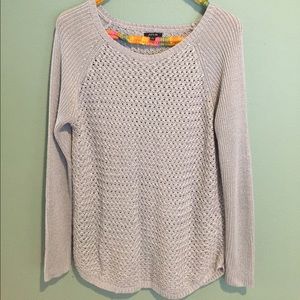 Apt 9 grey sweater with flecks of silver
