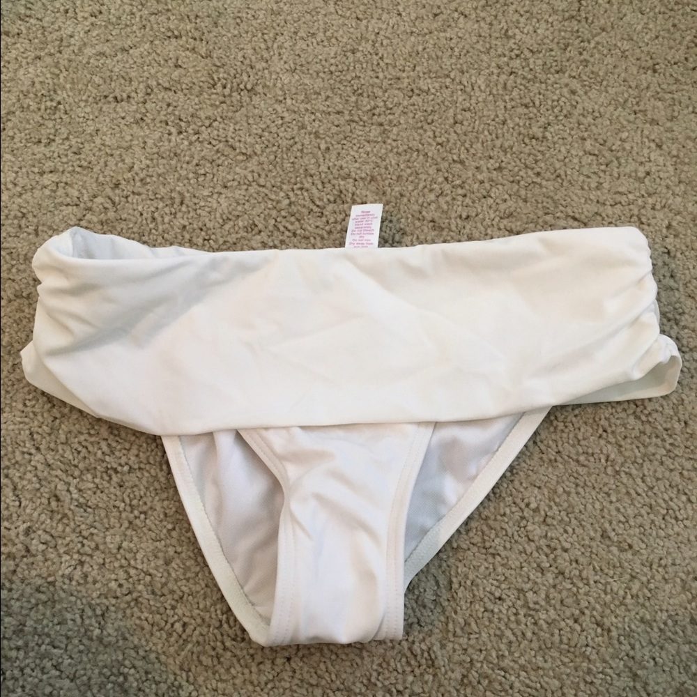 White bikini bottom