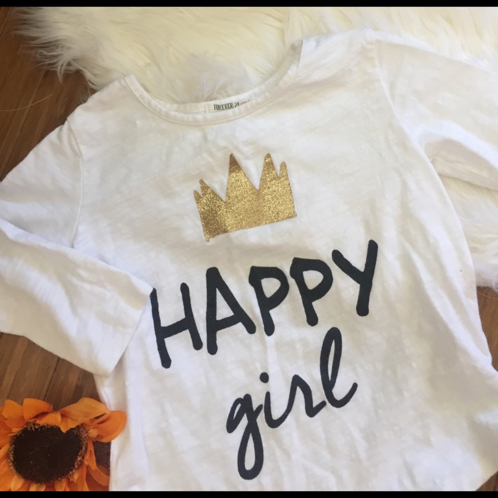 Forever 21 girls long sleeve tee