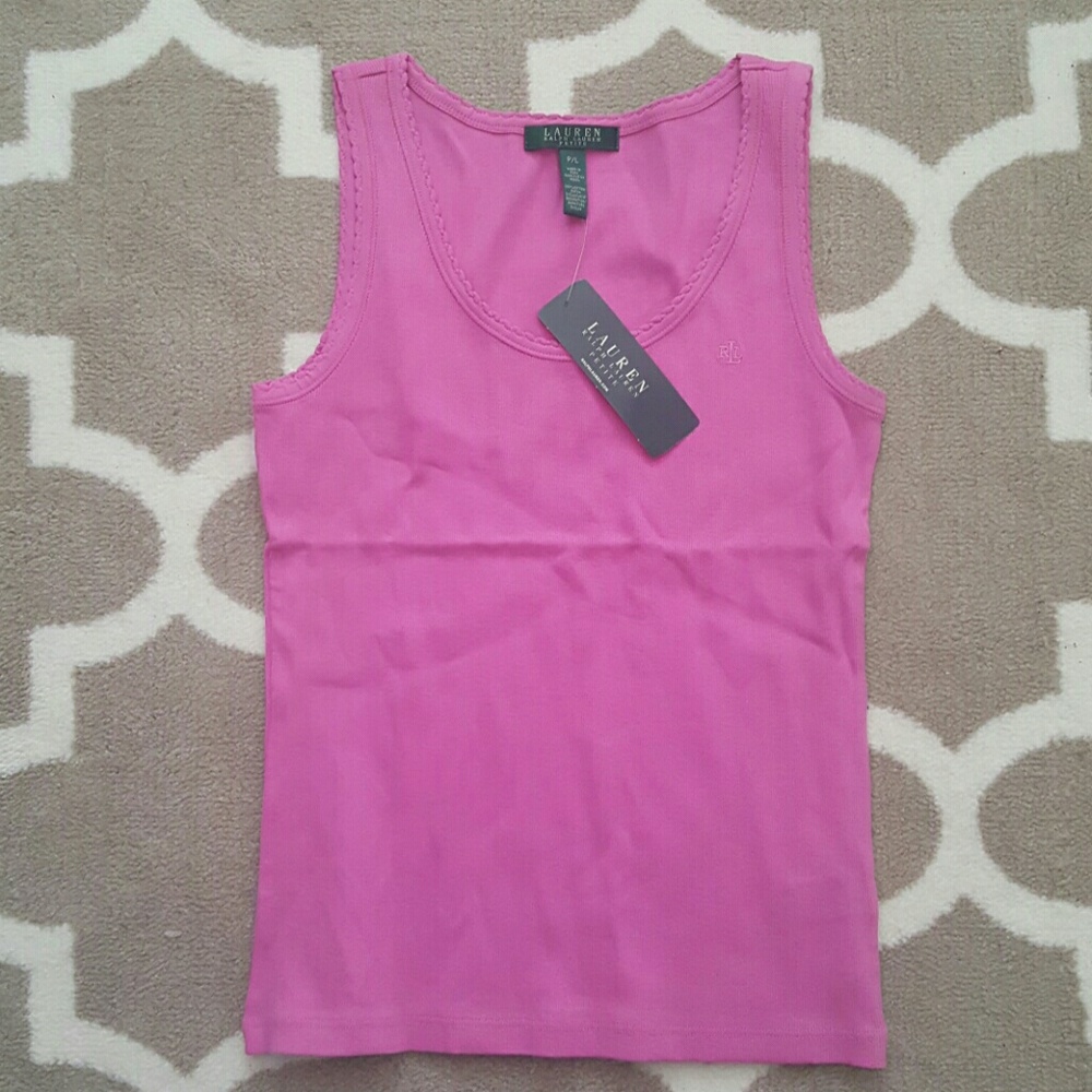 Lauren by Ralph Lauren Pink Tank Top