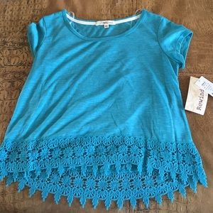 Blue Rewind crop top