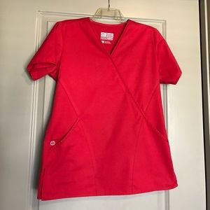 Wonder Wink Wonder Work Red Scrubs
