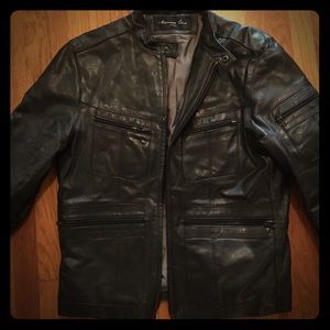 Genuine leather jacket by Kenneth Cole.