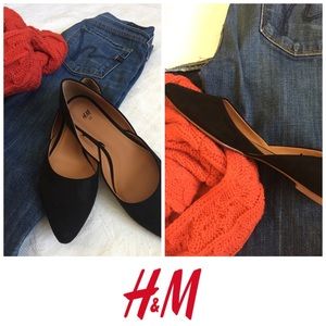 Black flats by H&M NWOT