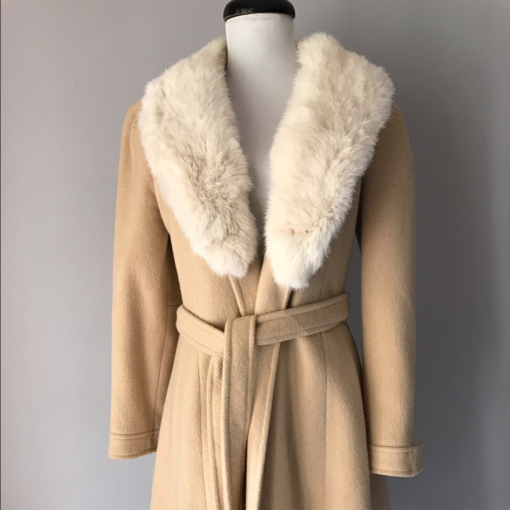 Portrait Long Camel Coat, Size Small Women’s - Picture 2 of 8
