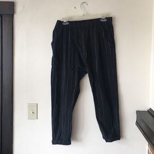 Pin-Striped Harem Pants