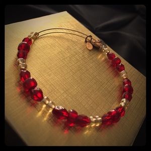 Red and gold Alex & ani bracelet