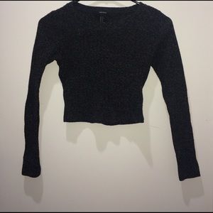 Forever 21 long sleeve crop top