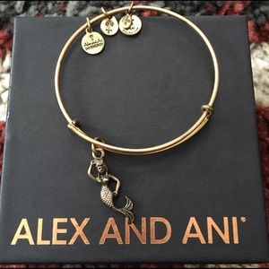 Alex and Ani gold mermaid bangle