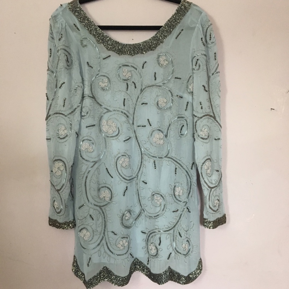 Embroidered cocktail dress