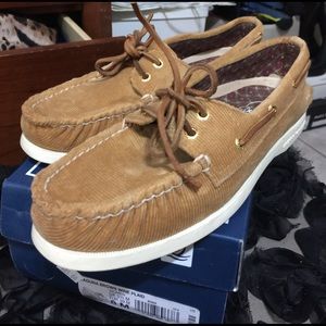 Sperry Top Sider Tan Corduroy