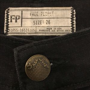 Free People Black Bellbottom jeans