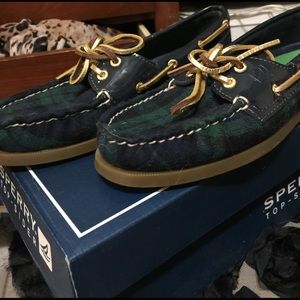 Sperry top sider Blue/Green Plaid