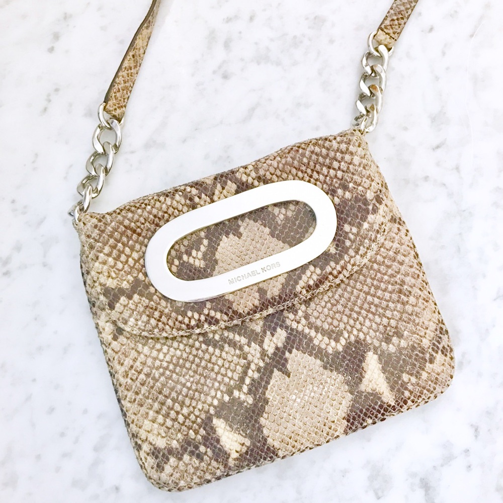 Michael Kors Crossbody in Snakeskin Leather - Picture 1 of 7