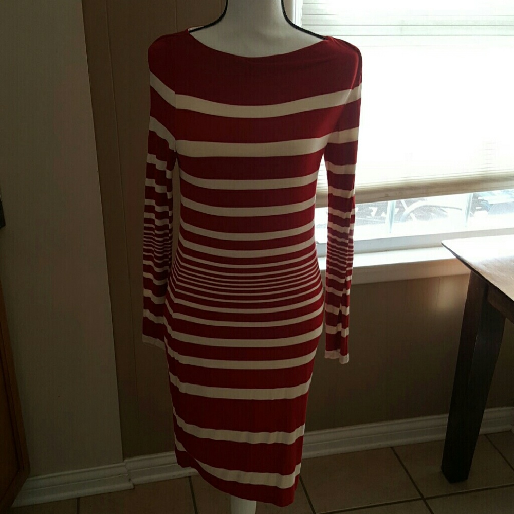 Ralph Lauren Red and Cream dress NWOT