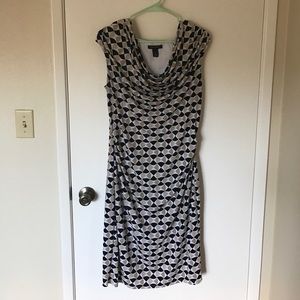 Patterned dress- great for work at an office