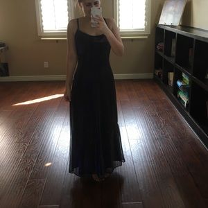 Long purple dress