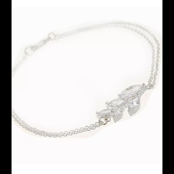 # 62. Delicate Pretty Double silver plated chain bracele - Picture 4 of 7