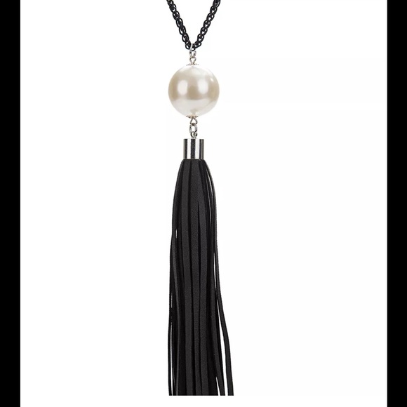 🔥🌈Long fashion Chunky Pearl Tassel necklace - Picture 2 of 8