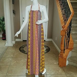 Halter maxi dress.