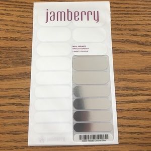 Jamberry metallic Chrome Silver nail wraps