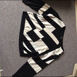 H&M black and white sweater