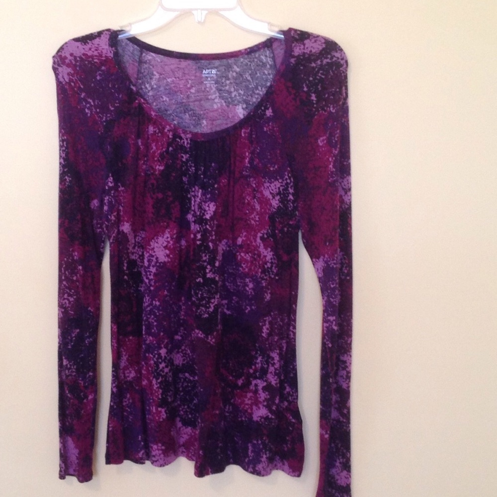 Women's Pink and Purple Blouse Sz Sm