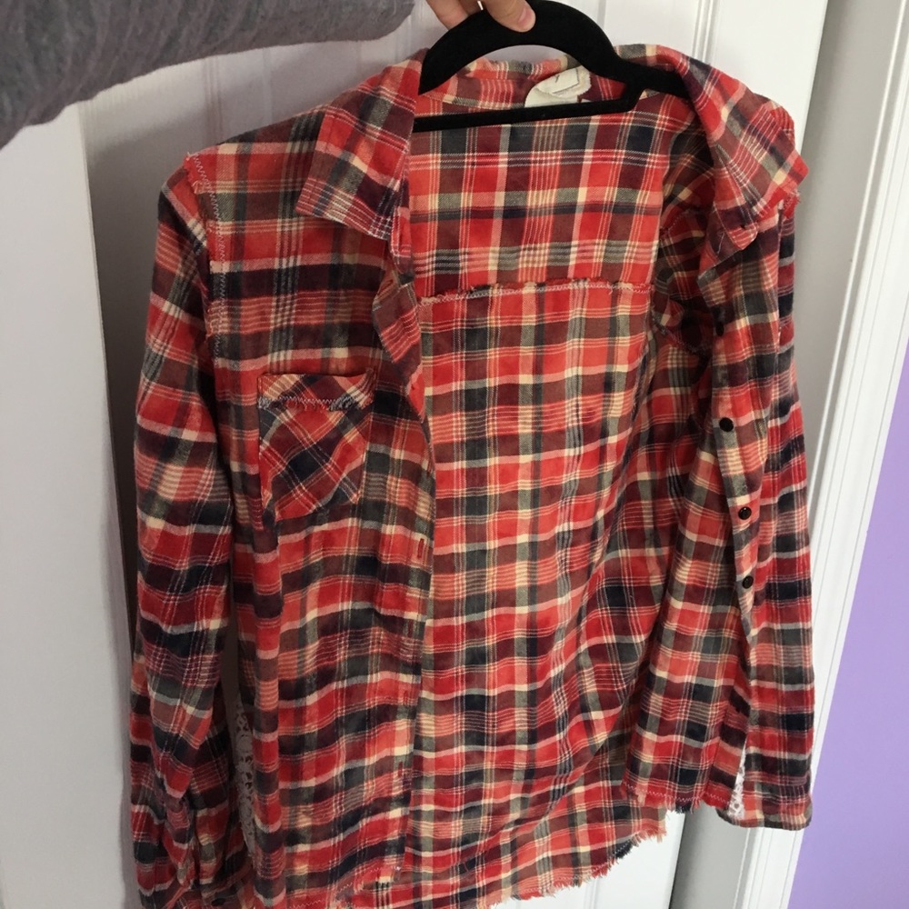 Red, white & blue flannel