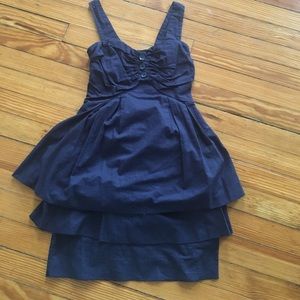 As You Wish cute navy blue cotton dress