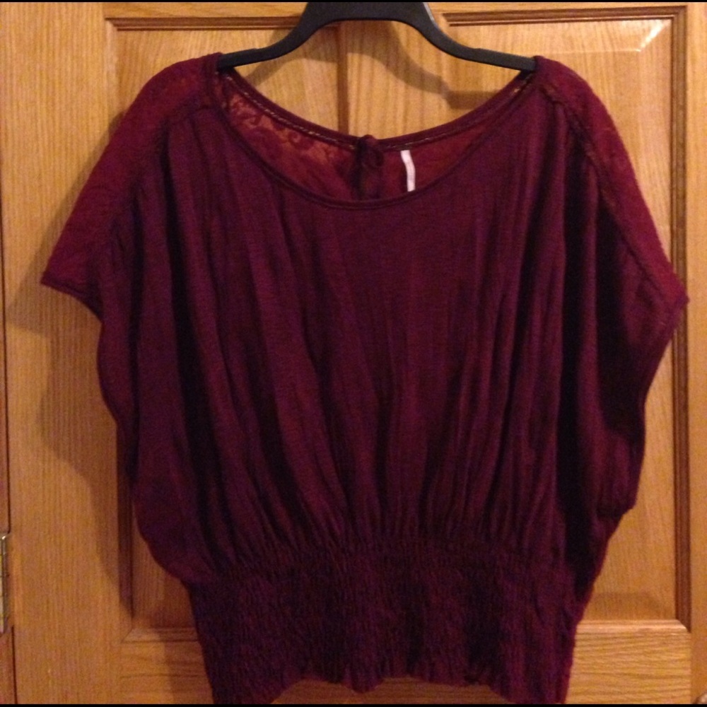Free People Boho Lace Top