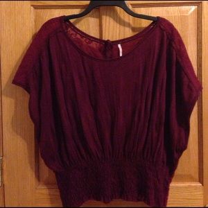 Free People Boho Lace Top