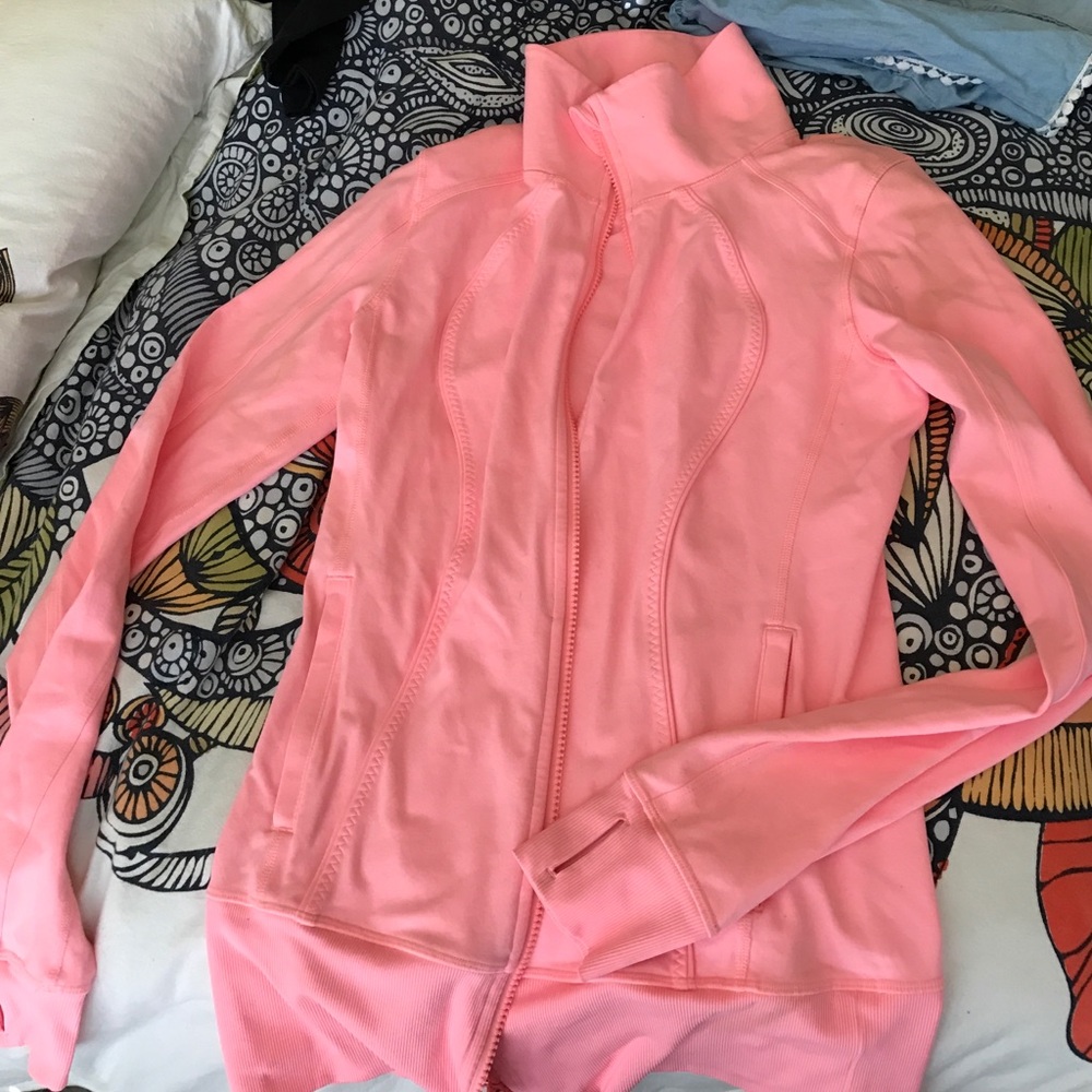 Lululemon nice asana jacket in coral READ: