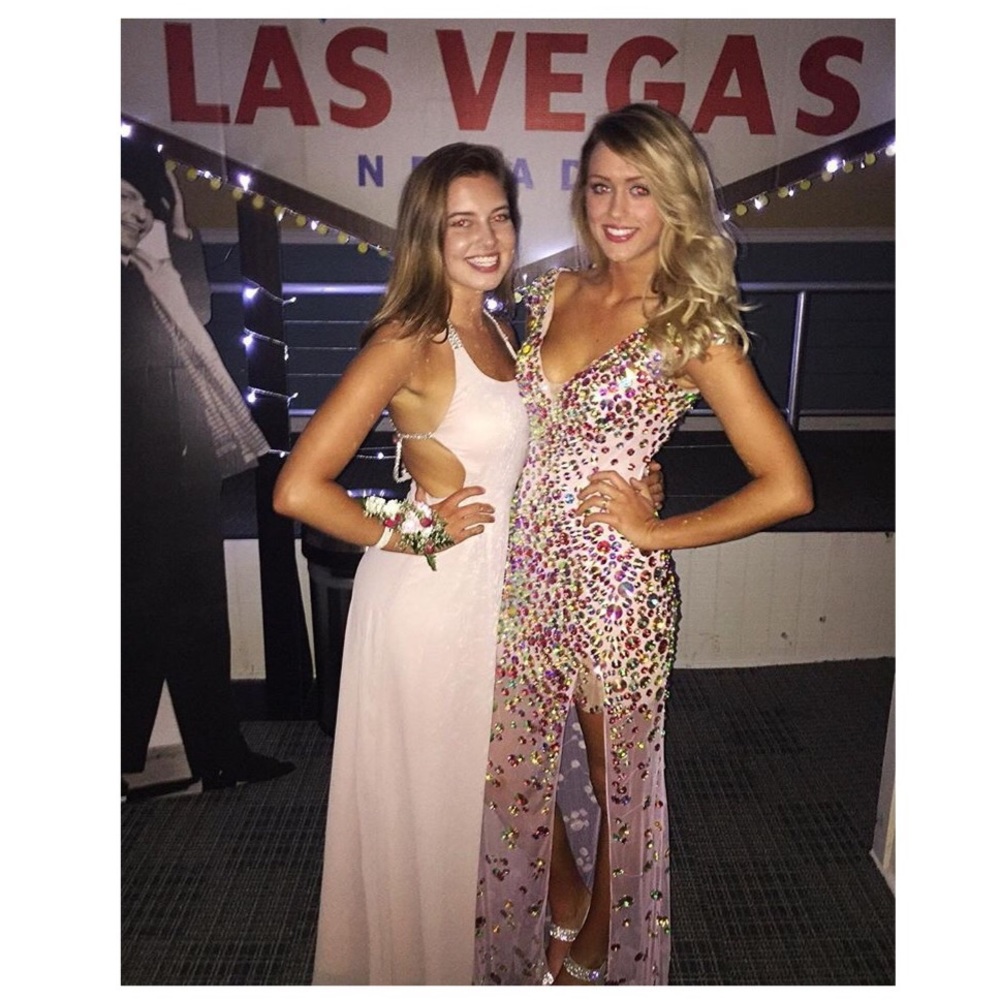 Sherri hill light pink prom dress