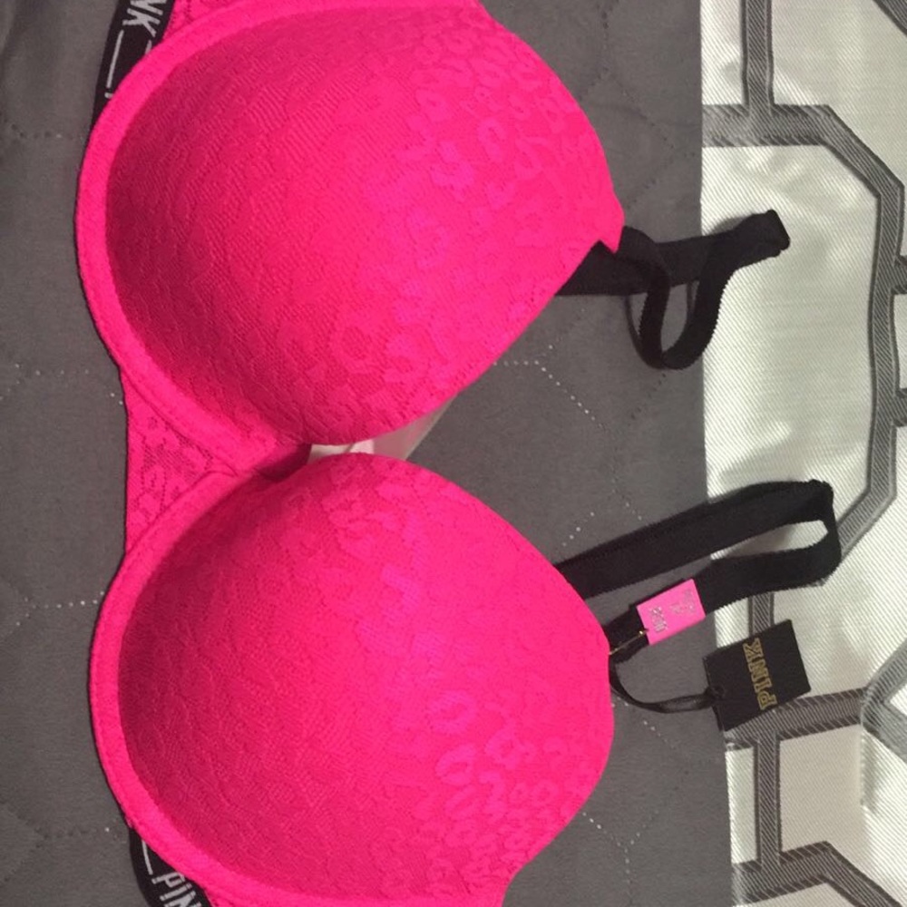 Pink bra