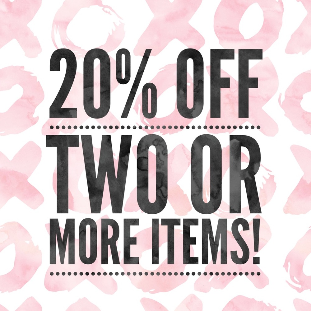20% OFF 2 + Items!!