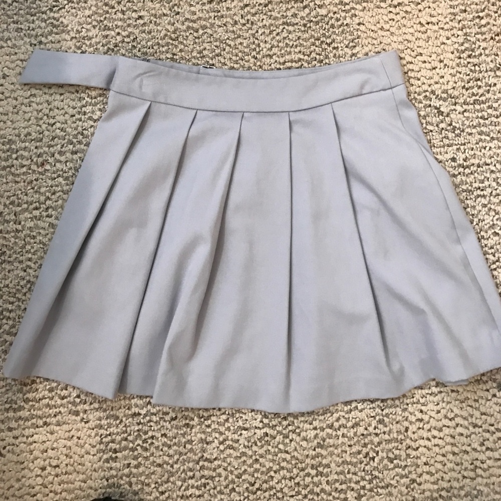 Grey belted pleated skirt - Picture 3 of 3