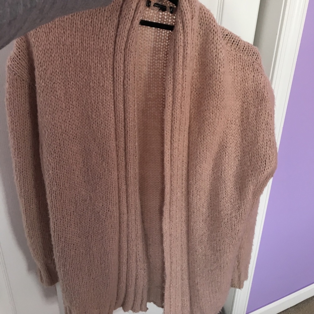 Blush colored cardigan