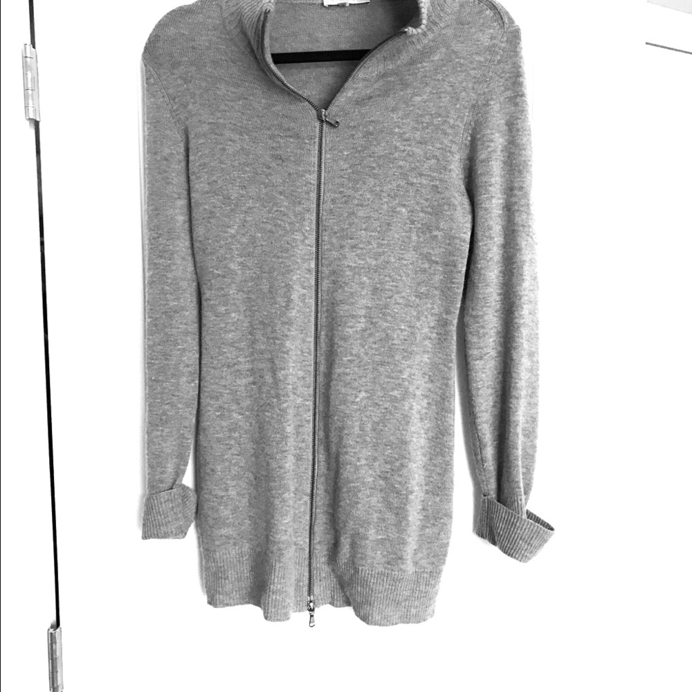 Strenesse gray zipper sweater