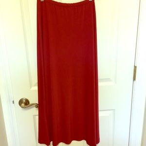 Lands End Ladies A-line full, long skirt