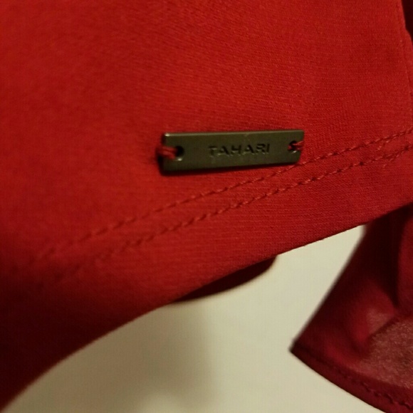 Tahari Red Blouse - Picture 2 of 6