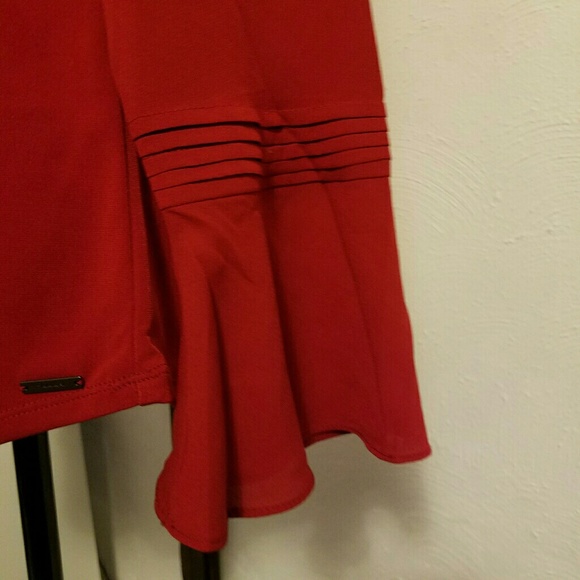 Tahari Red Blouse - Picture 3 of 6