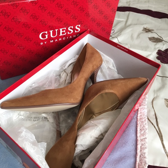 Guess Shoes - Guess Natural Suede Pumps