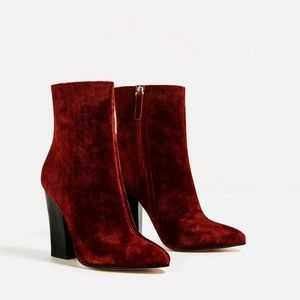 Red Velvet Zara Booties