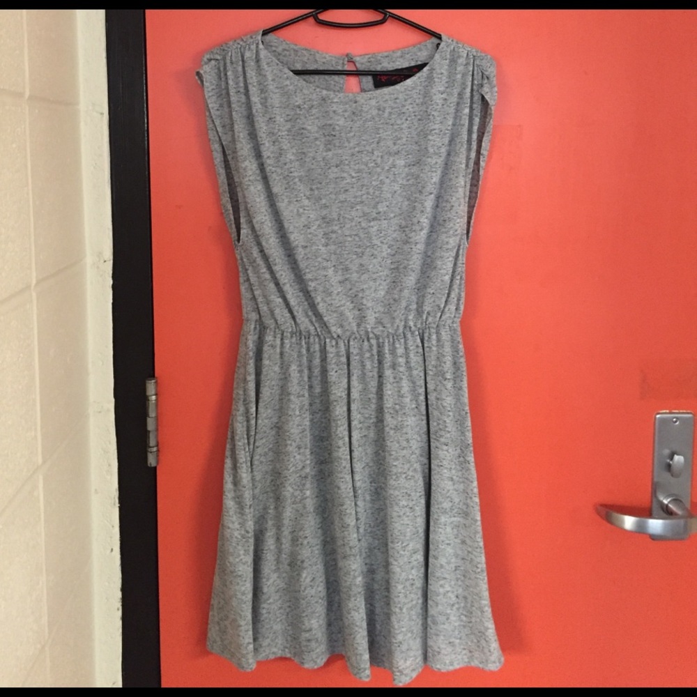 Gray Alice + Olivia Dress with open back