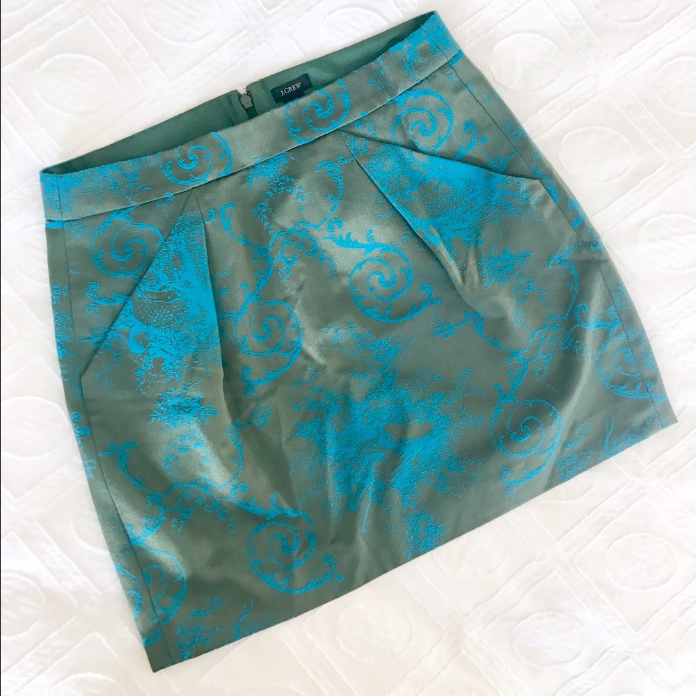 J. Crew Toile Mini Skirt - Picture 1 of 8